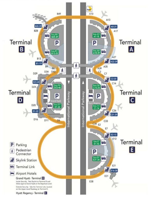 DFW Terminal Map / Fly Tucson