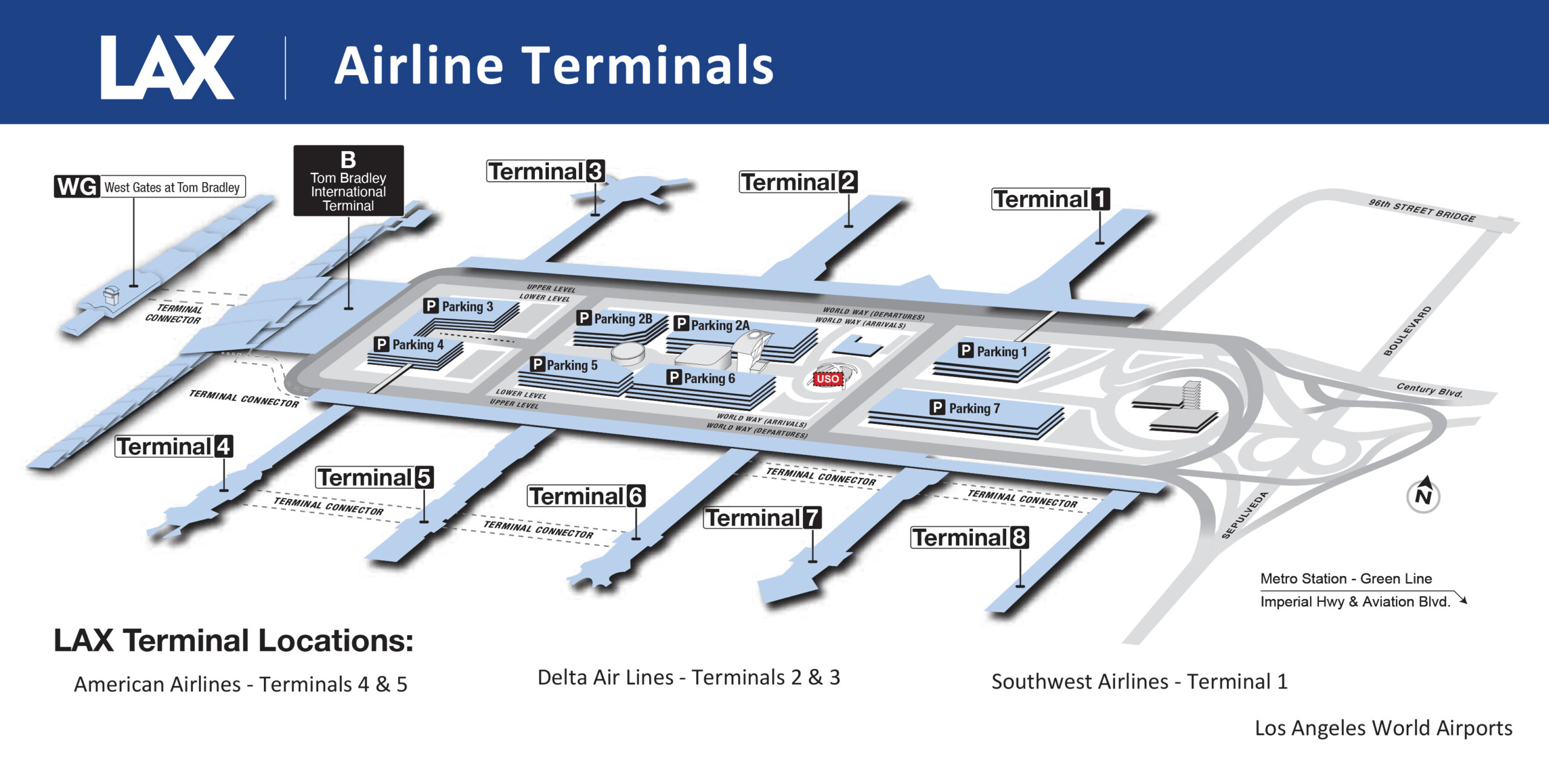 Airline Location Map_2021_0524 / Fly Tucson