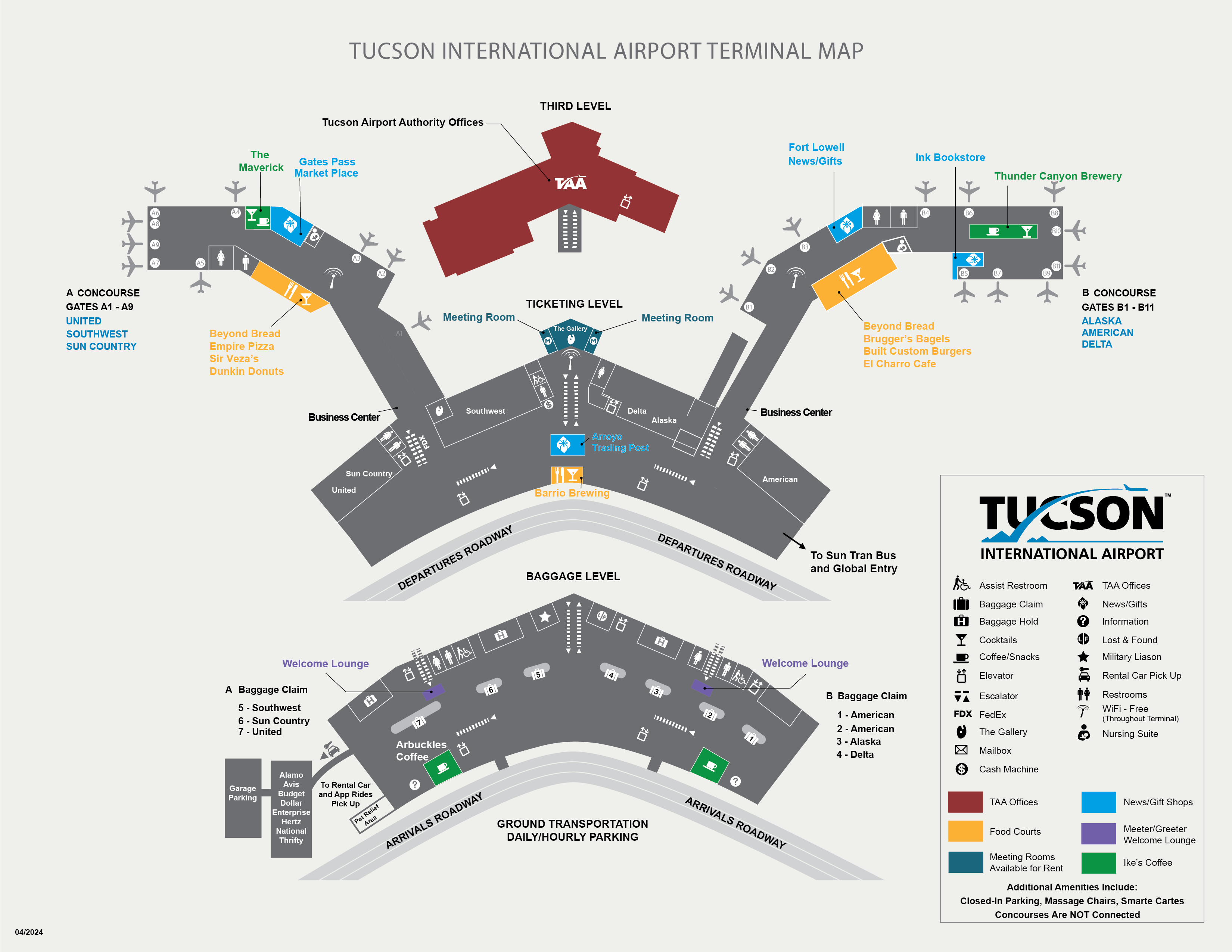 TUS Terminal Map