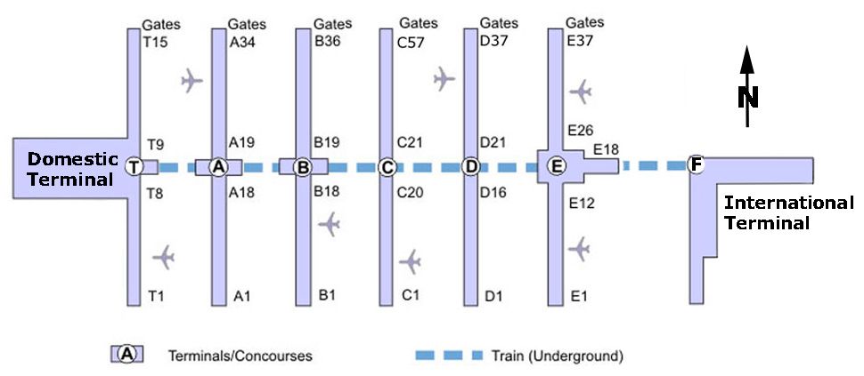 Atlanta Airport Map Delta Terminal - Cora Meriel